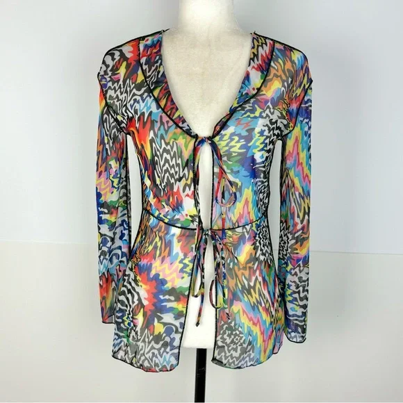 Multicolour mesh top - Picture 4 of 9